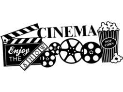 Adesivo De Parede Em Pvc Com Tema De Cinema, 96 X 37 Cm, Decoração Para Casa.