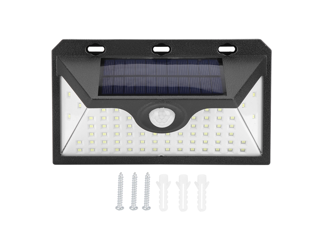Lâmpada Solar para cerca 9led IP65 para jardim e pátio | S/MARCA