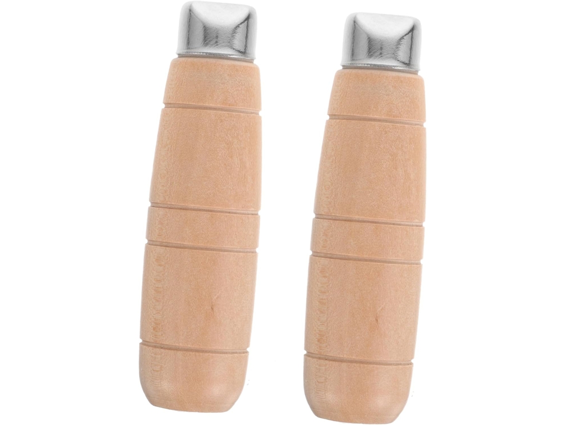 Topbathy Besportble Conjunto de 6 Cabos Madeira Maciça para Facas Cozinha, Reposição Corte, Cozinha Chinesas