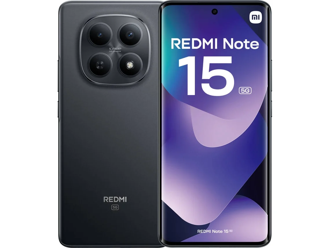 Smartphone XIAOMI Redmi Note 15 5G (6.77'' - 8 GB - 256 GB - Preto)