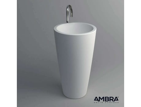 Lavatório com Pedestal Kezia Lavatório 50X50X90Cm AMBRA