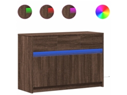 Tv Cabinet, Tv Cabinets Vidaxl Marrom Madeira Processada (n/a)