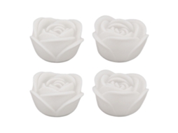 Conjunto de 4 Velas de Led em Formato de Rosa CHABERLU