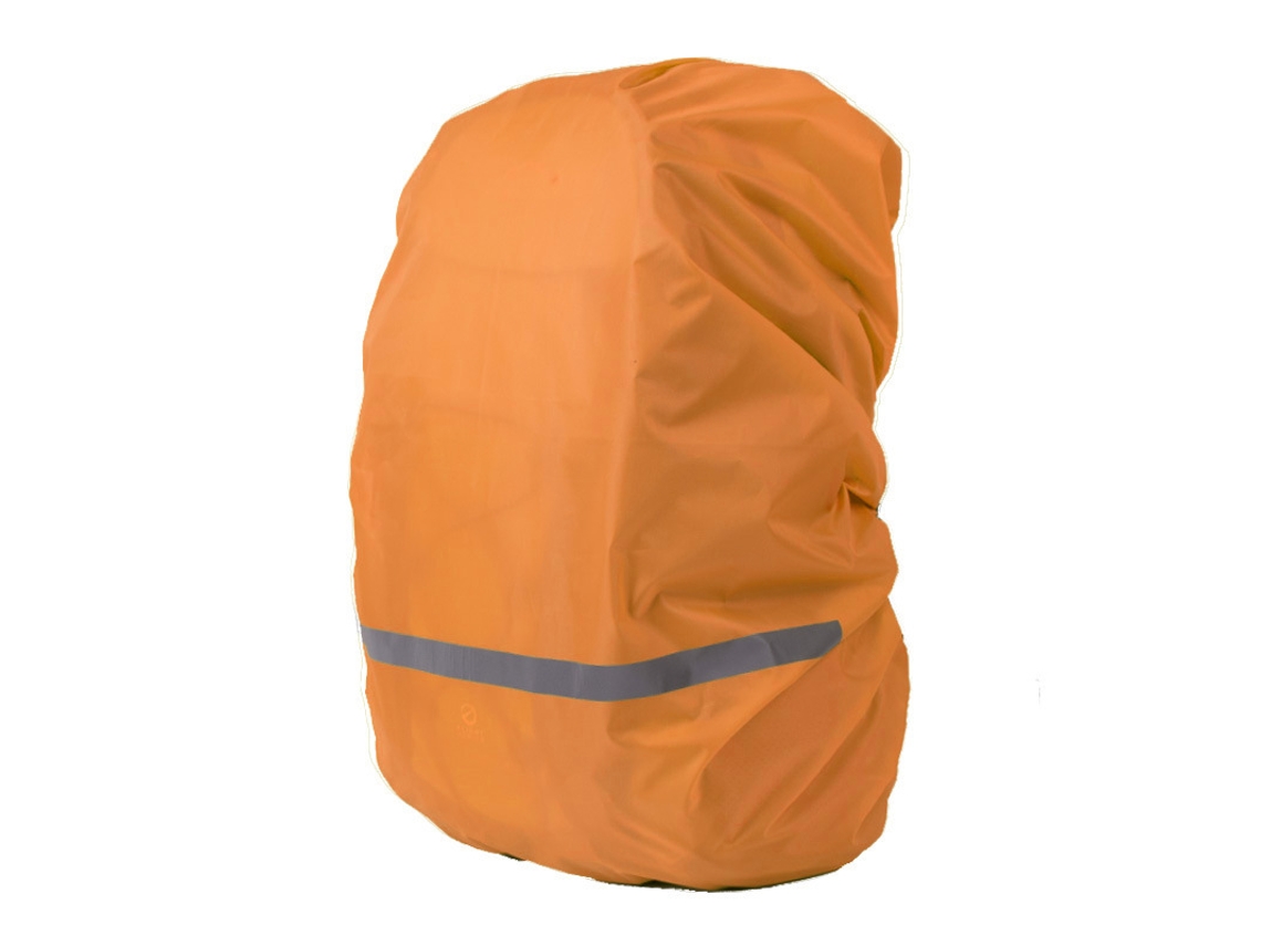 Capa para mochila impermeável Slowmoose laranja com faixa refletiva, impermeável e ultraleve (capacidade para 30 e 40 litros)