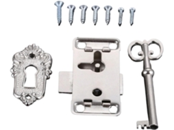 Conjunto De 1 Cadado Ferro Para Gaveta Com Chave, Porta Armário,
