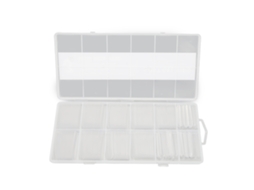 240pcs Unhas Falsas Longas De Plástico Claro Em Forma De Cofre Para Uñas Artificiais Ballerina