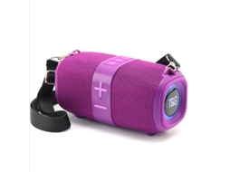 Caixa de Som Bluetooth Portátil MDUG com Luz Led e Cano Curto (roxo)