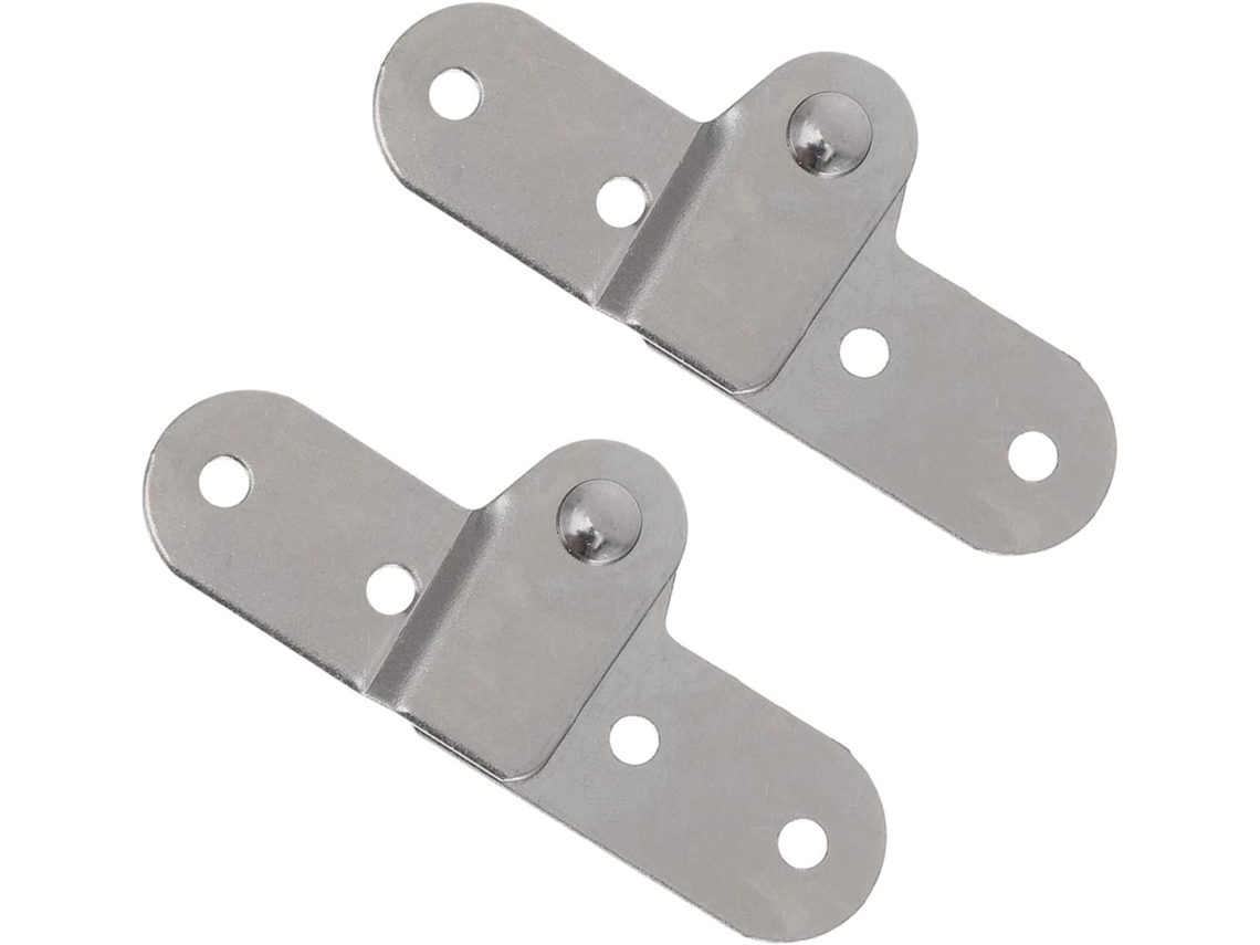 Luxshiny 2 Dobradiças Dobráveis, Dobradiça Tipo Boca De Galinha, Ferro, Prata, Rotação De 180 Graus, Para Mesa Dobrável