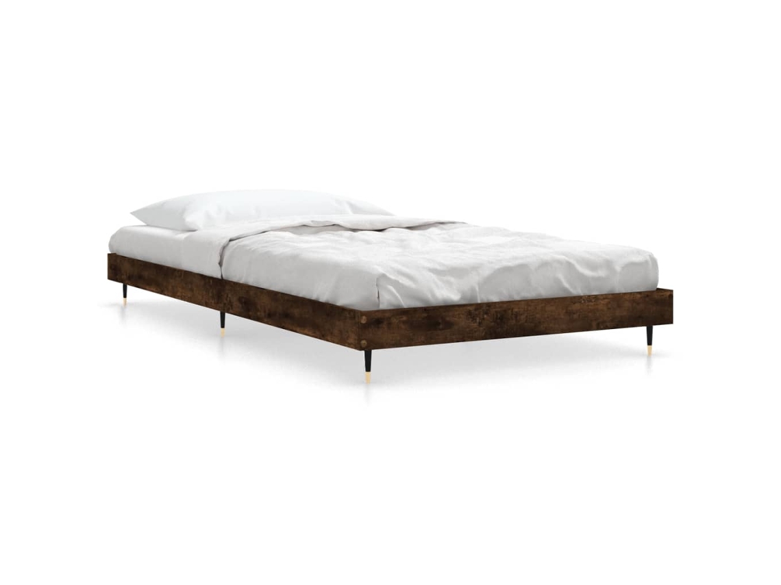 Bed Frame, Bed Frames Vidaxl Marrom Madeira Processada (90 X 190 Cm)
