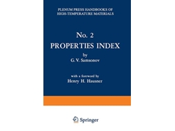 Livro Properties Index de G V Samsonov (Inglês)