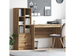Vidaxl Mesa Carvalho Artesanal 145.5 X 50 X 127 Cm 2 Unid.