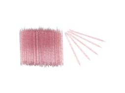 100pcs Palito Descascador De Unhas Descartável Bicomponente Para Manicure Pedicure Rosa Vermelho