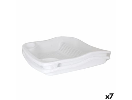 Escorredor de Louça Dem Bloom Plástico Branco 48 x 40 x 11,5 cm (7 Unidades)