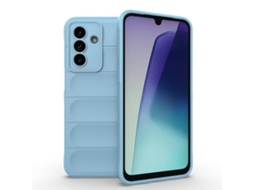 Capa Halinuia Para Samsung Galaxy A17 5g Magic Shield Tpu Azul Claro (interior Em Flanela)