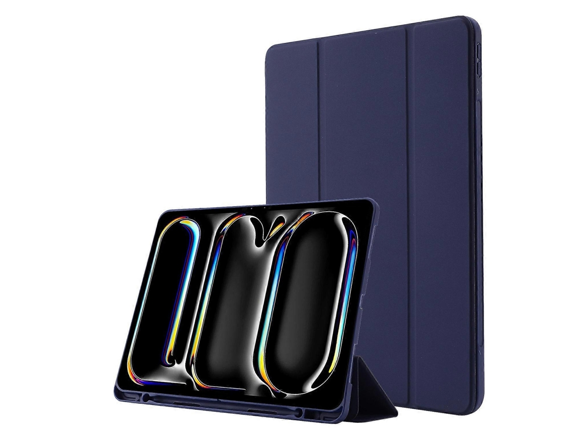 Capa de couro tripla Webake Skin Feel para tablet com compartimento para caneta