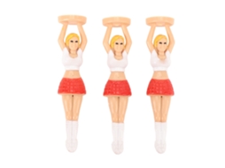 3pcs Tee De Golfe Feminino Em Plástico Divertido E Novidade Acessório Para Treino E Prática