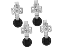 Conjunto De 4 Dobradiças Com Amortecimento Silencioso Para Armários