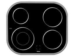 Placa de Vitrocerâmica TEKA VT N DC (Elétrica - 59 cm - Inox)