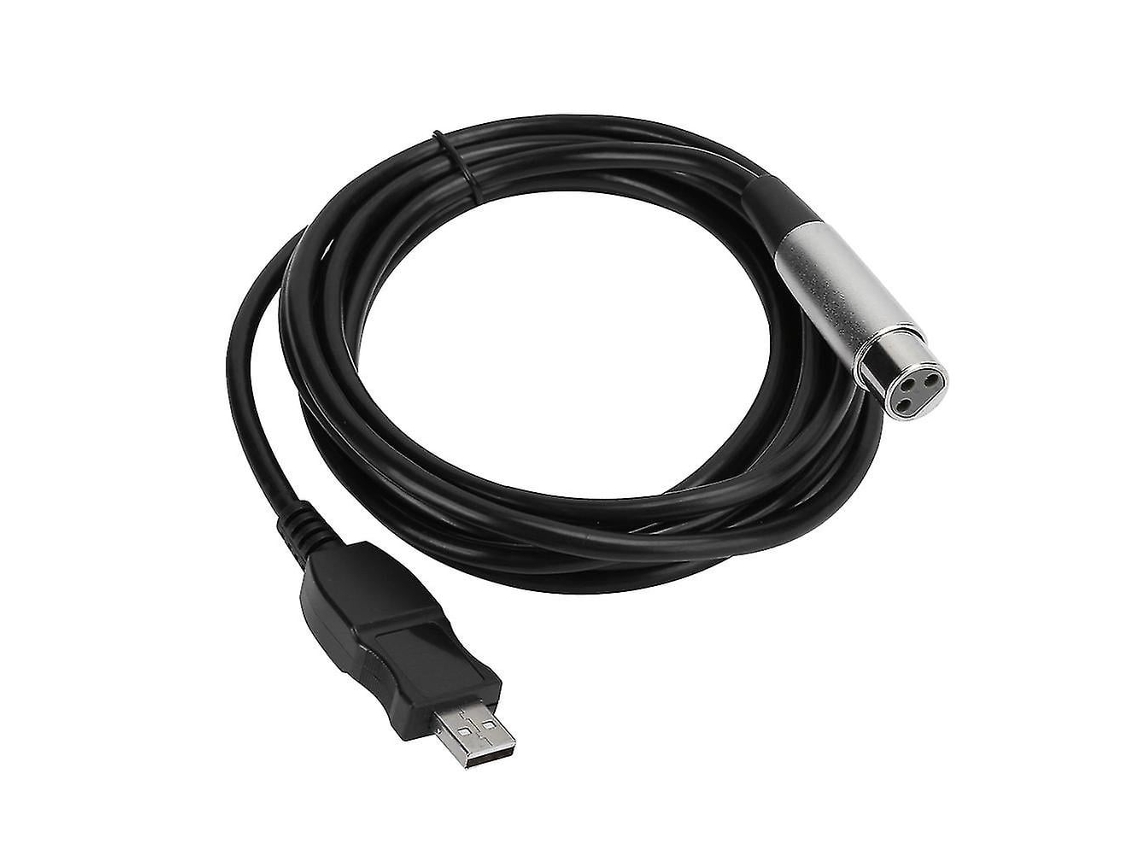 Lurelia Cabo Xlr Usb 2.0 3 M, Para Microfones, Pc E Computador