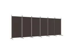 Biombo VIDAXL Marrom Tecido (520x180 cm)