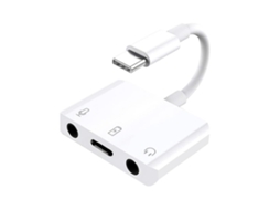 Microfone Estéreo Alto-Falante Fone de Ouvido Entrada de Áudio Adaptador de Cabo de 3 5 Mm Placa de Som Tipo C ALLINLESS