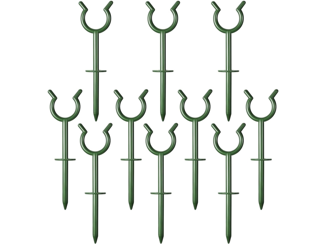 Conjunto De 10 Estacas Guia Para Mangueira Irrigação.
