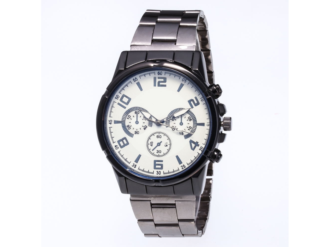 Relógio de Pulso Analógico de Quartzo com Pulseira de Aço Presente Fashion 4