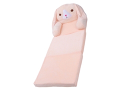 Sofá Infantil Plegável com Cachorrinho Rosa, Espuma Reclinável, para Casa, Hotel, Creche