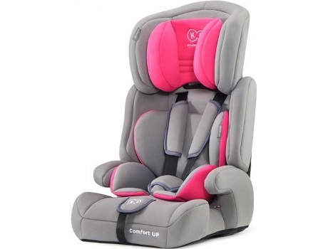 Cadeira Auto  Comfort Up (Grupo 1/2/3 - Cinzento e Rosa)