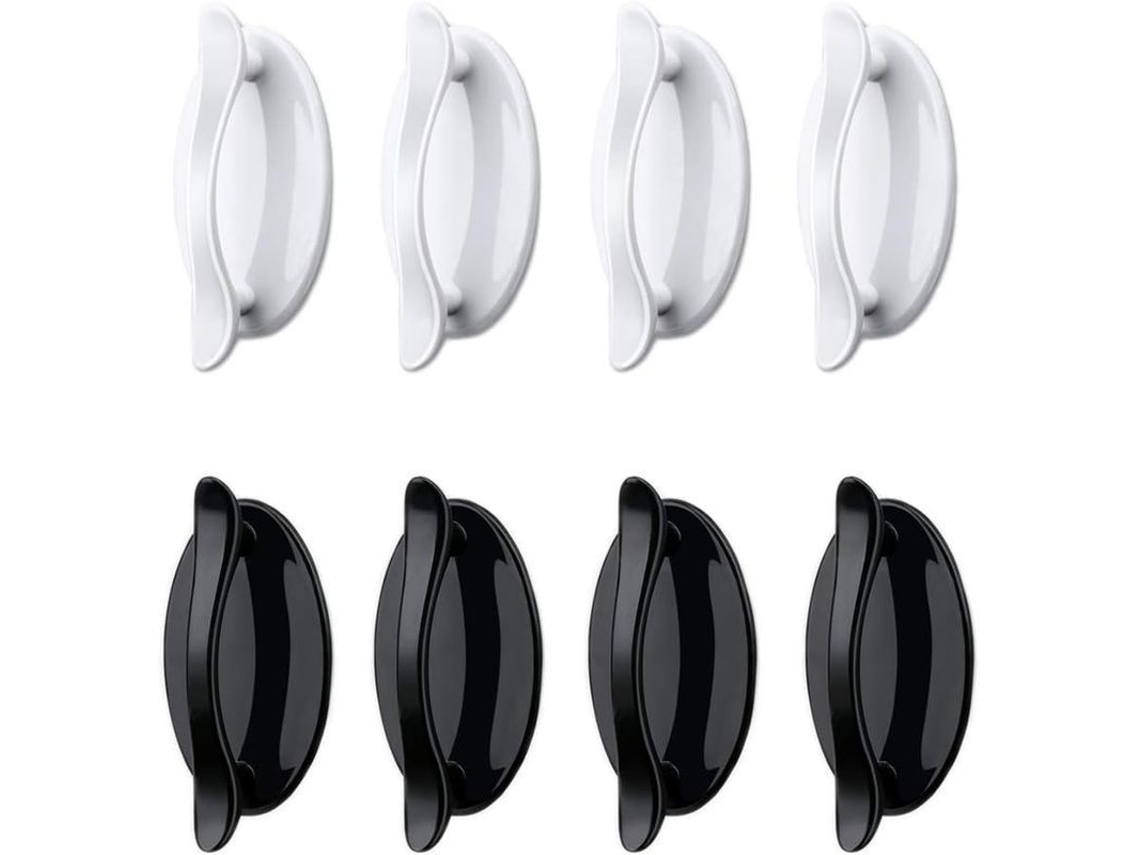 8 Mango Adhesivo Instantáneo Sin Perforar, Mango Fuerte De Abs Para Puertas, Neveras, Cajones Y Armarios