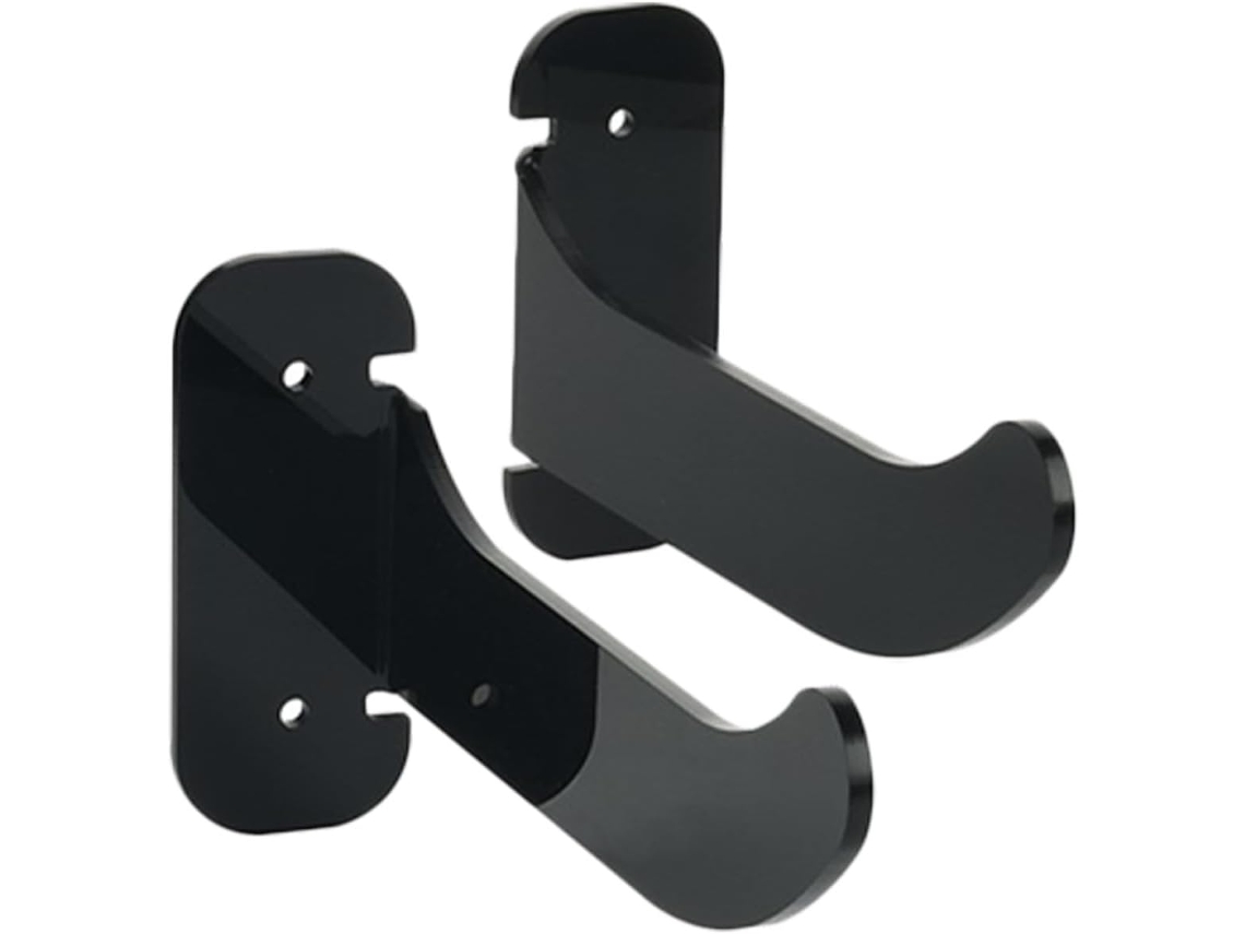 Suporte De Parede Para Tapete Ioga Zerodeko Em Acrílico, À Prova D Água, Preto, 2 Peças, Para Casa, Academia E Banheiro