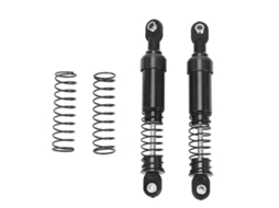 Conjunto De Amortecedores De Choque Rc De Alumínio 85mm Para Carro Modelo Scx10 1/10 Preto