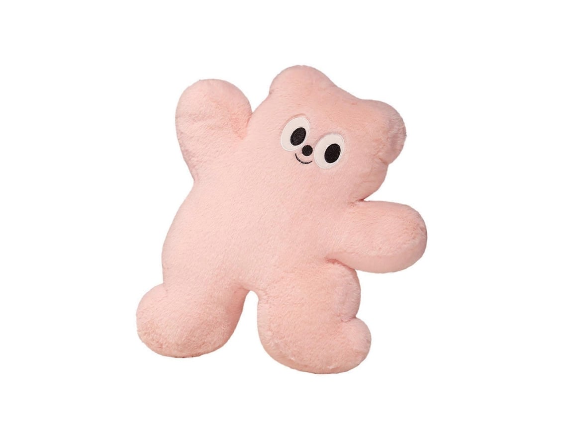 Almofada De Urso Rosa, Enchimento Confortável, Para Cama E Sofá