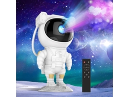 Projetor Astronauta Galáxia Céu Estrelado Luz Noturna Lâmpada Giratória Decoração De Quarto Carregamento Usb Com Controle Remoto Aquaforge