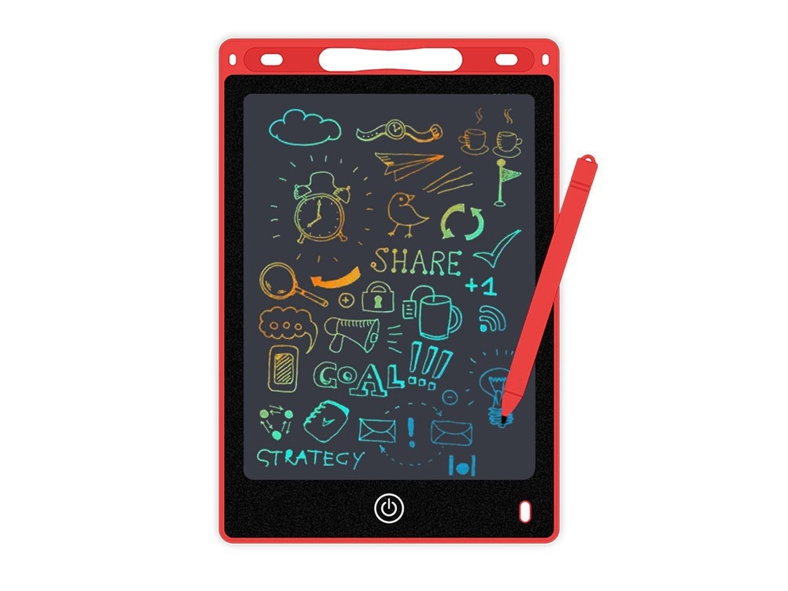 Tablet Eletrônico Lcd para Escrita À Mãoprancheta de Desenho + Pincel Grosso 21,5 Cm, Cor Bordô com Caixa de Presente CHENNNLS