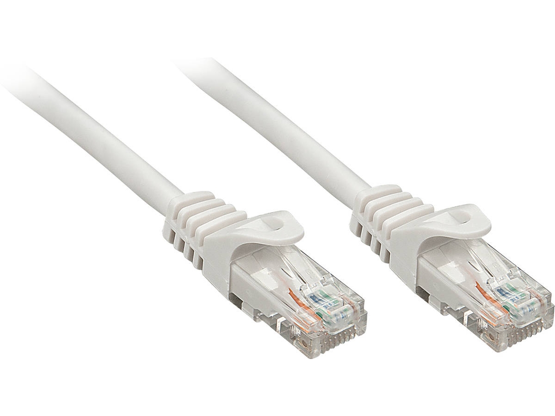 Cabo de Rede LINDY (RJ45 - 10 m - Cinzento)