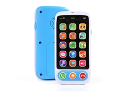 Mali brinquedo de Celular para Bebê Educativo com Música e Iluminação Colorida Azul