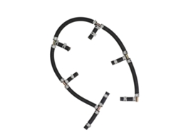 Laxiscreed Mangueira De Retorno Do Injetor Do Motor Em Aço Para Intercooler Com Tee Três Vias