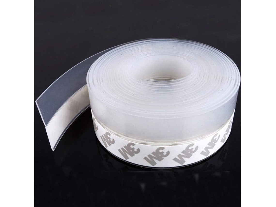 Tira De Sellado De Silicona Transparente Para Puertas Y Ventanas, 4,88 Metros, Ancho 25mm