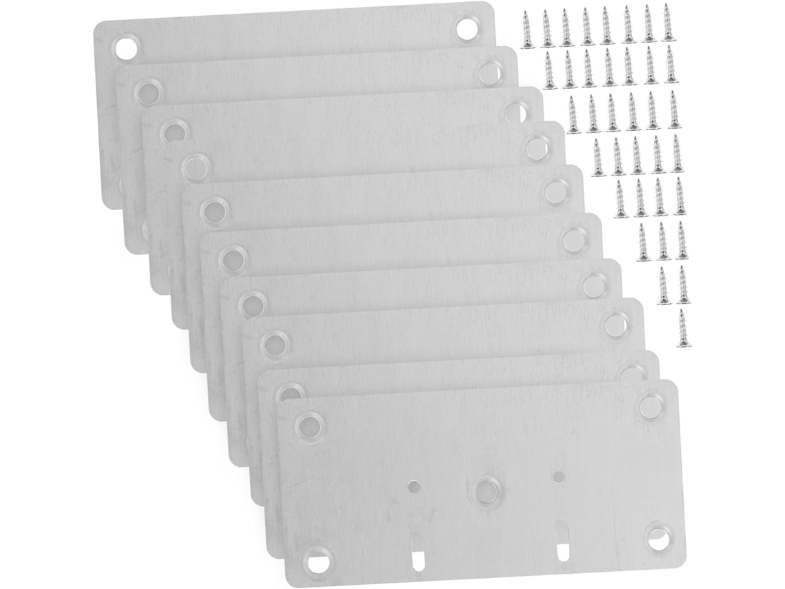 Placas E De Aço Para Reparo 10 Peças, Armários Com Design Robusto