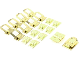 Caixa para Joias Toolbox, Estojo Presente, 1,5" de Comprimento, Fecho Metal Dourado, 10 Peças CHABERLU