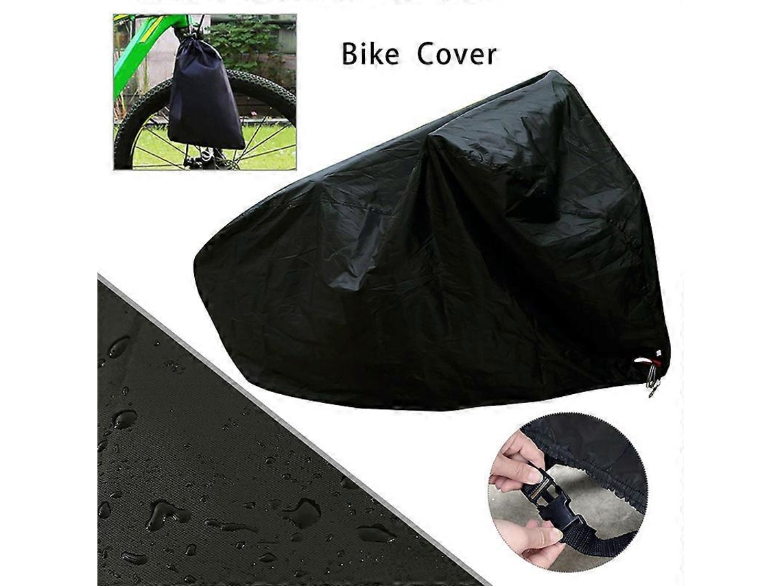 Funda para bicicleta de 26 polegadas impermeável resistente à água sol poeira e vento ideal para armazenamento externo 1,7m S/MARCA