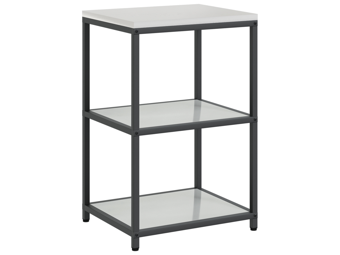 Conjunto 1 Armazenamento De Cozinha Vidaxl Prateado Aço (60 X 50 X 92 Cm)