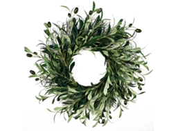 Laxiscreed Anel De Rattan Natural Com Folhas De Pe Para Decoração E Artesanato Floral