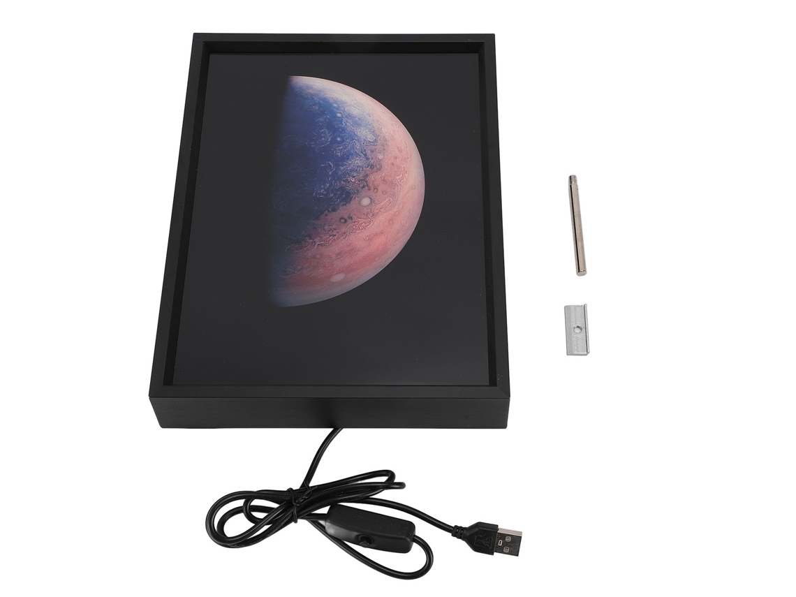 Caixa de Som Bluetooth com Luz Noturna e Decoração EOOCOO