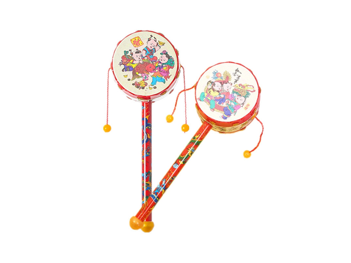 Conjunto de Chocalho de Madeira para Bebê2 Peças 6 12 Meses, Desenvolve a Pegada CZHHMART