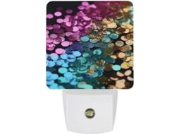 Luminária de parede com luzes, sensor crepuscular, luz LED branca quente, lâmpada de baixo consumo Quarto