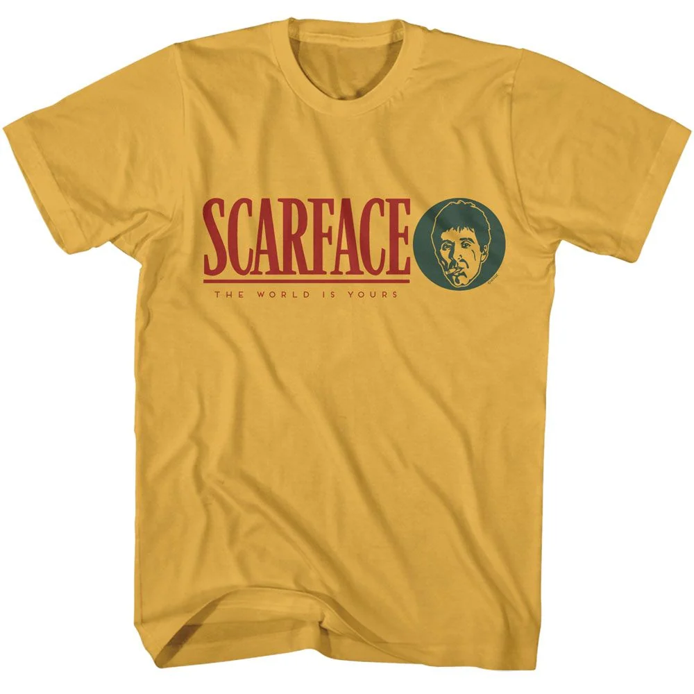 Rockinstone Scarface Movie Scarchest Solid Ginger Adult T-shirt Size:l