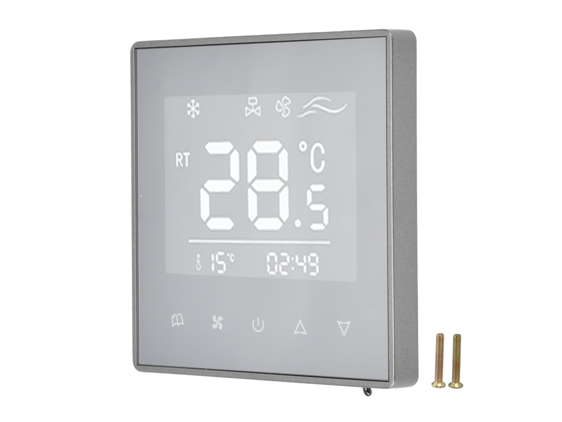 Termostato Digital LCD Touchscreen, Controle de Temperatura, Ac220v, Cinza | S/MARCA