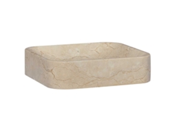 Vidaxl Lavatório 40x40x10 Cm Mármore Cor Creme